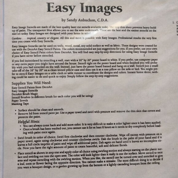 Sandy Aubuchon Stencil Birdhouse Ivy Easy Art Productions Free Form ST04 - Picture 4 of 10